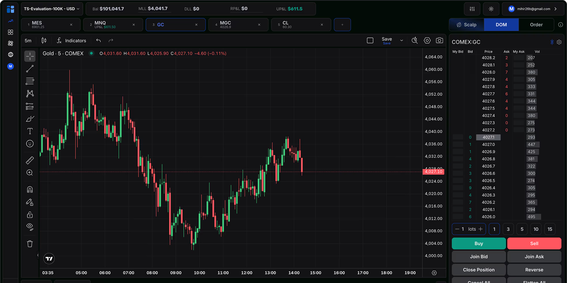 TradeSea trading platform interface preview